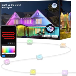 Permanent Outdoor Christmas Holiday Decorations Lights Waterproof Smart Outdoor Lights