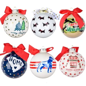 Personalized Custom Logo Glass Christmas Ornament Bauble