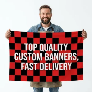 Personalized Holiday Banner Flags HD Sublimation Print Premium Polyester Fade Resistant for Seasonal Yard Decor Custom Size