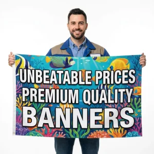 Personalized Sports Team Banner Flags for Basketball Game Knitted Polyester HD Sublimation Print Waterproof