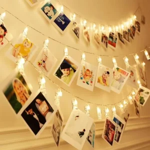 Photo Clip LED String Lights USB Operated for Bedroom Christmas Wedding Party Home Ambient Lighting