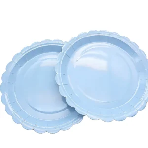 Pink Lace Theme Birthday Party Decoration Set Disposable Paper Plates and Cups Strawberry Party Tableware Set
