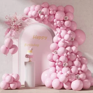 Pink Latex Balloon Set for Wedding Party Decoration