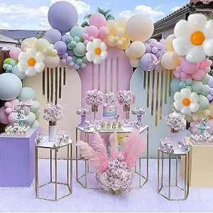 Pink White Gold Blue Red Balloon Garland Set for Birthday Graduation Wedding Proposing Festival Party Decoration