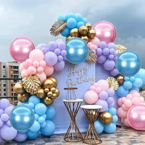 Pink and Blue 4D Balloon Set for Wedding Party Decoration