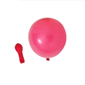 Plain 5 Inch Fuchsia Color Round Shape Latex Matte Standard Balloons
