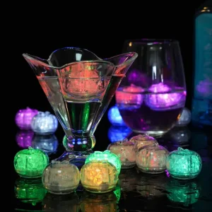 Plastic Apple Shape Glow Ice Cube for Drinks Waterproof LED Party Bar Atmosphere Decorative Multicolor Led Ice Cube