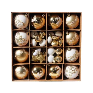 Plastic Christmas Ball Ornament Set