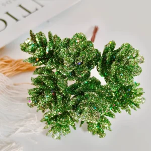 Plastic Christmas Hanging Pinecones Tipped Cones Ornaments Pine