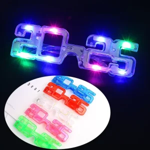 Plastic Digit Light up Glasses Led Party Glasses Led Flashing New Year Glasses Party Decoration Sunglasses