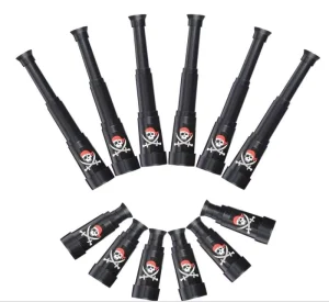 Plastic Pirate Telescopes Theme Mini Spyglass Party Toy Halloween Treasure Hunt Pretend Play Supplies Black