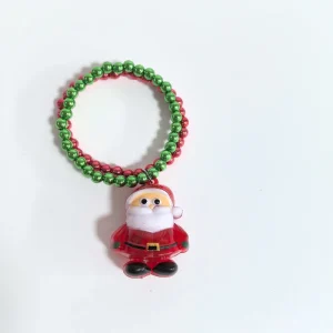 Plastic Santa Claus LED Bead Chain Bracelet Christmas Decorations