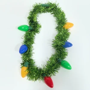 Plastic String Lights and LED Glowing Necklace Decorations for Christmas New Year Valentine’s Day Parties Colorful Durable