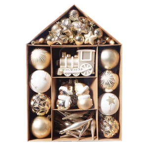 Plated Christmas Ball Ornament Set