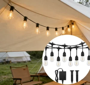 Plug in S14 E27 LED String Lights Waterproof Shatterproof Remote Control Garden Street Wedding Holiday Decorative Lighting