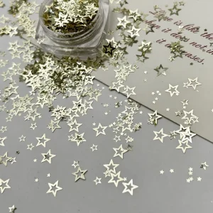 Polyester Cross Shaped Glitter Resin Party Decorations Bulk Confetti Glitters for Easter Diwali Back to School Ramadan