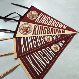Polyester Felt Pennant Flag Holiday Decoration Christmas Halloween Pennant Banner Festival Celebration Custom Logo Eco Friendly