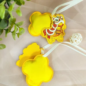 Pony Horse Style Sachet Pendant with Embroidery and Chinese Aromatherapy for Car Hanging Decoration Chinese New Year Theme