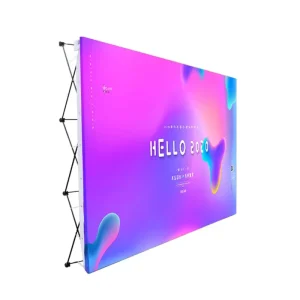 Pop up Banner Stand with Custom Image Full Color for Indoor and Outdoor Events Festivals and Business Advertising