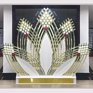 Popular Fancy Marriage Flower Stage Event Backdrop Decorations for Wedding