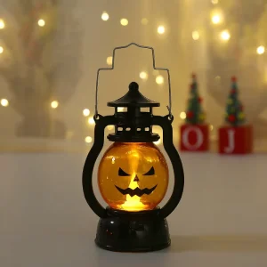 Popular Hanging White Warm LED Outdoor ABS Led Water Proof Lights Camping Lamp Halloween Horror Candle Atmosphere Decorations