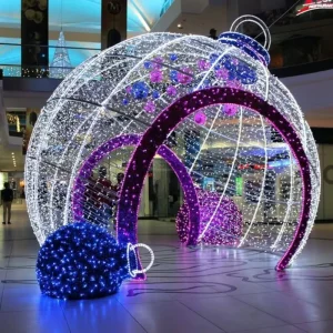 Popular Hot Led Lights New Design Custom Color IP65 Waterproof Large Giant Christmas Decoration for Shopping Center Indoor