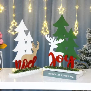 Popular Moose Style Christmas Tree Ornaments for Window Display Festive Atmosphere Home Decorations