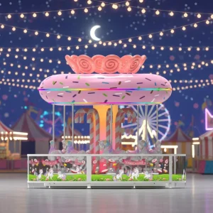 Portable Carousel Arcade Table Decoration
