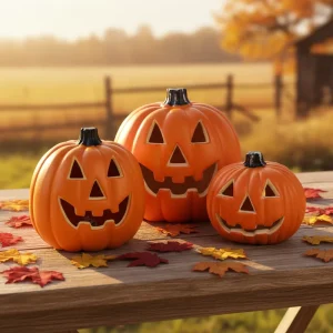 Portable Halloween Decoration Party Favor Trick or Treat Gift Halloween Jack o’ lantern Lamp