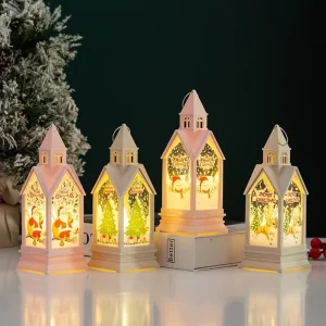 Portable LED Christmas Lantern, Customizable Color