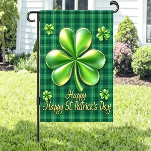 Portable St. Patrick’s Day Theme Digital Printing Polyester Desk & Garden Flag with Custom Logo