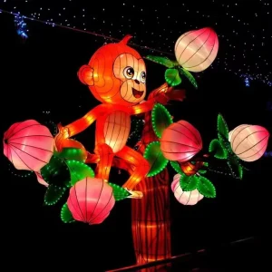 Premium Chinese Silk Lanterns Elegant Fiberglass Entrance Decor for Christmas Easter Festivals Outdoor Events International