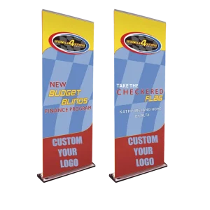 Premium Quality HD Printing Stable Base Waterproof Roll up Banner Black for Indoor Outdoor Business Promotion Signage Stand