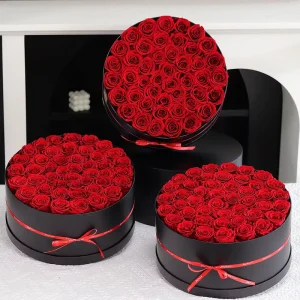 Preserved Eternal Rose Gift Box Packaging Valentine’s Day Mother’s Day Christmas Graduation Decoration Long Lasting
