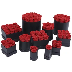 Preserved Roses in Glass Cover