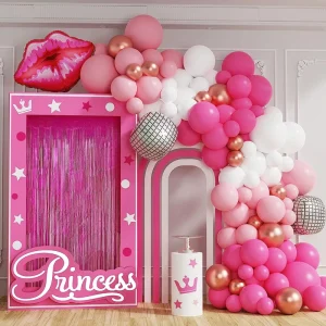 Princess Theme Christmas Party Balloon Garland Durable Latex Material Hot Selling Colorful Decoration