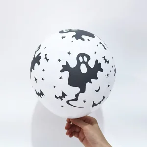 Printed Ghost Pattern Creative Latex Halloween Party Decoration Balloons