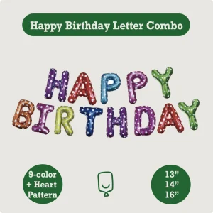 Printed Happy Birthday Mylar Balloon Banner Custom Foil Balloon Manufacturer OEM Balloon Factory