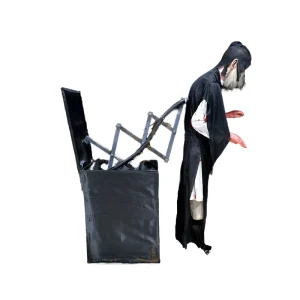 Professional Halloween Decor Customizable Human Ghost Props Haunted House Animatronic Stainless Steel Battery Included