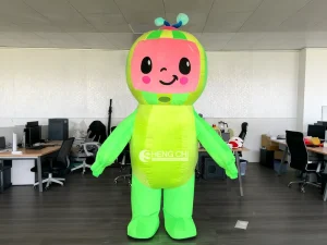 Professional Supplier Inflatable Cocoa Melon Fruit Mascot Anime Cosplay Suit Adult Fancy Dress Party Wear Mardi Gras
