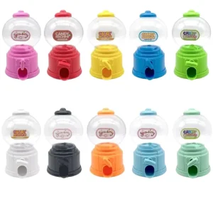 Promotional Mini Gumball Dispenser Toy Plastic Candy Machine for Kids Birthday Non Toxic