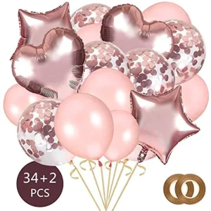 Propose Love Valentine’s Day Wedding Party Decoration Arrangement Aluminum Foil Balloon Rose Gold Set Balloon