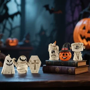 Pumpkin Ghost Halloween Trendy Resin Ornaments Scene Decoration