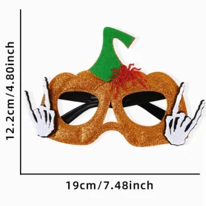 Pumpkin Ghost Hand Style Amusement Park Decor Halloween Dress up Eyeglasses Frame Multiple Pattern Party Props