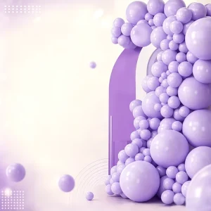 Purple Metallic Balloon Set Arch Garland Kit Wedding Bridal Birthday Graduation Party Decoration Supply Holiday