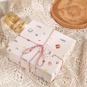 Qixi Valentine’s Day Coated Paper Square Lid and Base Gift Box High End Large Creative Souvenir Holiday Birthday Gift