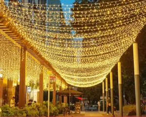 RCJ Custom10M 100LED String Lights Waterproof IP44 Fairy Christmas Light for Outdoor Party Wedding Tree Curtain Holiday Lighting