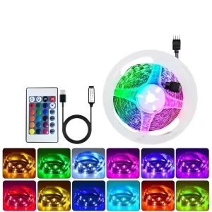 RGB Board Wall Lamp Light Dimmable Rainbow Indoor LED Type-C RGB Light Decoration Long Strip with Music Sync Fixtures