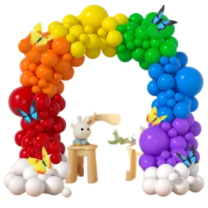 Rainbow Balloon Garland Arch Kit for New Year Party Photo Props Colorful Balloons