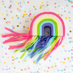 Rainbow Paper Pinata Sequin Birthday Graduation Thanksgiving Ramadan Diwali Party Candy Box Decoration Non-Toxic